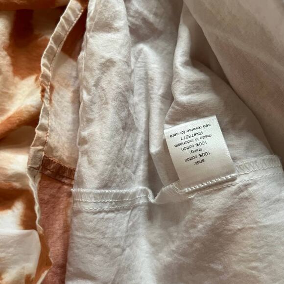 Elizabeth and James Burnt Orange Day Glow Tie Dye casual Dress sz large floral - Picture 9 of 14